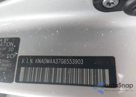 2016 Kia Rio Lx z USA, uszkodzony, nr VIN KNADM4A37G6553903